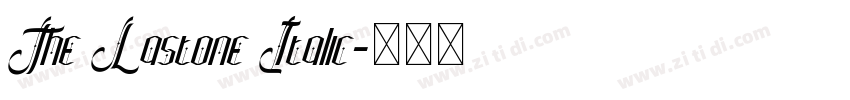 The Lastone Italic字体转换